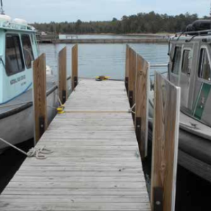 NPS Dock Vertical Rub Rail Installation