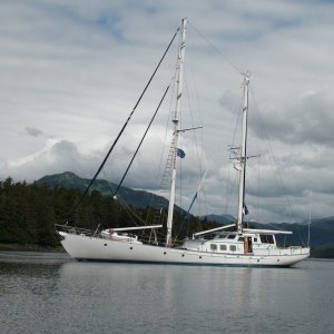 schooner we met going into elbow passage & then Sister Lake