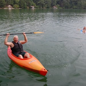 cayak on Lake Tellico