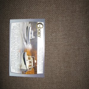 Front of mini brochure
