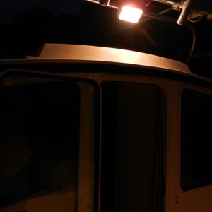 Cockpit light on.