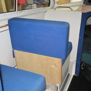 Table down, seat facing forward