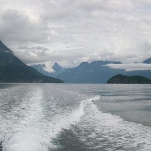 (CAVU) Desolation Sound in my wake heading for Lund and the end of my cruise.