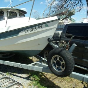 March 2022 Boat on EZ Loader Trailer
