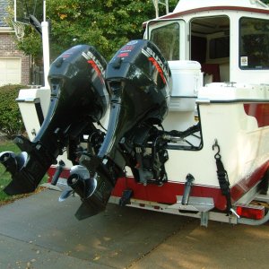 Twin Suzukis and trim tabs