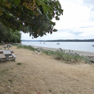 Beach on the NW end of the island.