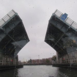 At mid tide usually 8 or 9 foot of clearance for most of the bridges on the intercoastal along the New Jersey Coast