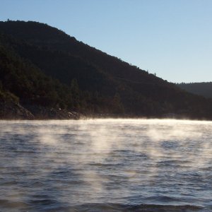 More early morning mist.