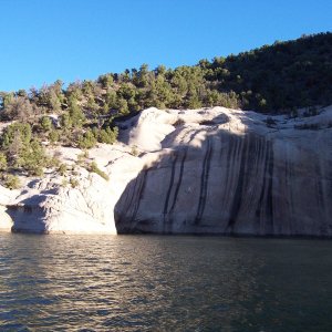 Tapestries on one of the higher sanstone formations.