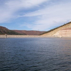View of dam at North end of McPhee.