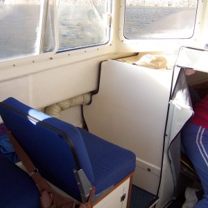 Forward facing passenger seat.