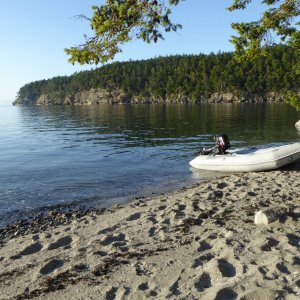 Beach on Little Sucia