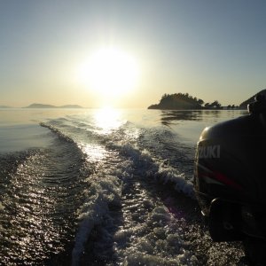 Sunset on my way to Fossil Bay