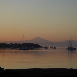Sunrise at Echo Bay Sunday morning around 5 AM