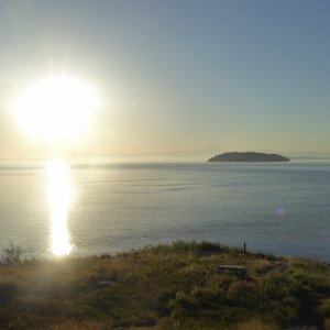 Sunrise on Sunday morning from Johnson Point