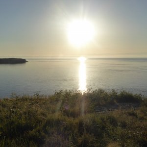 Sunrise on Sunday morning from Johnson Point