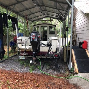 Easy loading dock with ramp and steps.