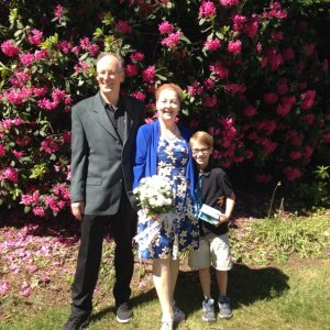 With Ryder, grandson/ring bearer