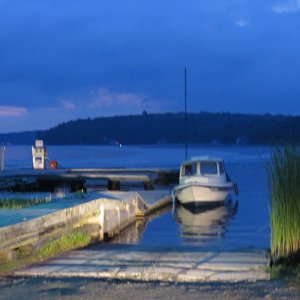Newly arrived at Lake Muskoka. I like it...!