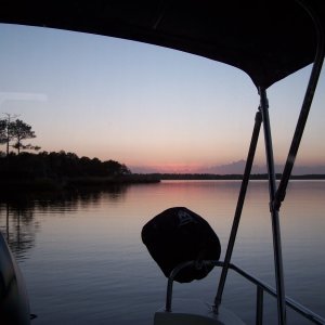 sunset, first overnite, South River, 10/6/07