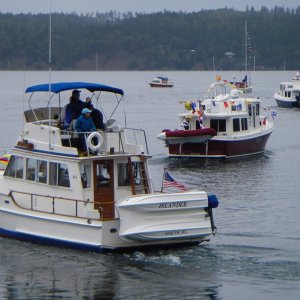 Opening Day boat parade, Sequim Bay out of John Wayne marina.