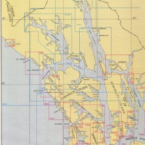 SE Alaska Chart catalog, NW quadrant