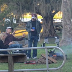 Cliff (white Hat) the official keeper of the flame.