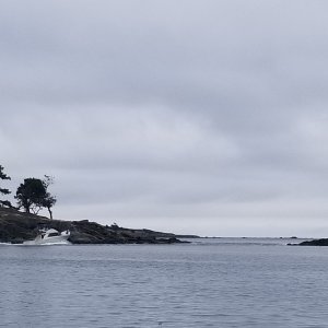 Boat starting run at boat passage
