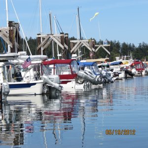 all the boats in a row...H Dock