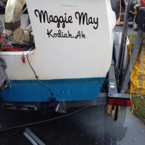 New name decals stern