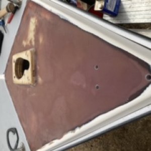 Glassed and faired