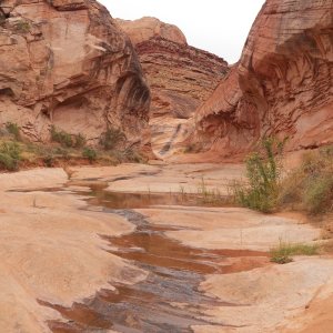 Sometimes water, sometimes not, sometimes there was and wasn't at different points in the same drainage.