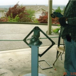 June 2005: Putting a radius on the window frames.