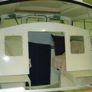 June 2005:  Upper bulkhead waiting for lower bulkhead installation.