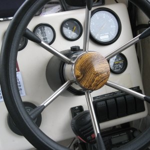 New Wheel button made by friend here in Ninilchik.  Wood is bocoue.
June 2010