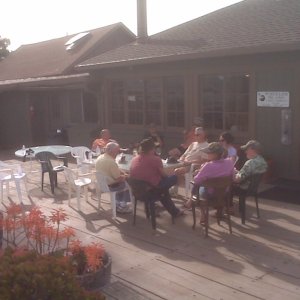 Afternoon snacks at Wheeler Island