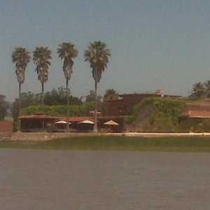 Mansion with boat dock on Petaluma River