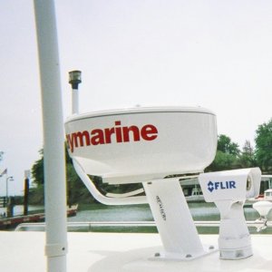 Close up of FLIR on Blue Eagle.  Would that be handy for spotting lobster floats on dark nights! I want one!