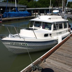 C-Hawk at the Rio Vista dock.