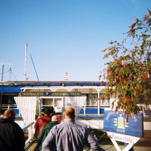 Good times at the Sausalito Cruising Club. Get ready for the tattoo contest!