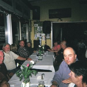 Getting ready for the tattoo contest. The winner was Donna of (Dora Jean). Congratulations!