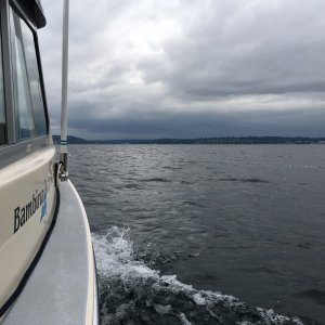 Clouds never did let up. But at least it was dry and calm.