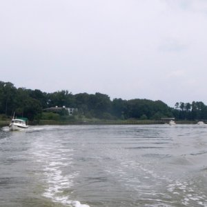 Making the last bend of the Pagen River