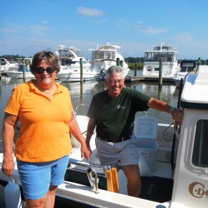 SKIMMER's crew at Smithfiled Station