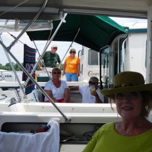 C-Brats rafted up on Morris Creek, off of the Chickahominy