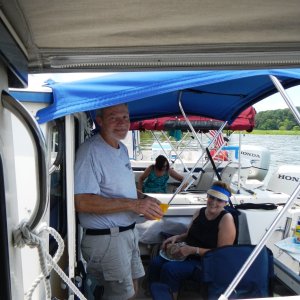 More of the C-Brats rafted up on Morris Creek