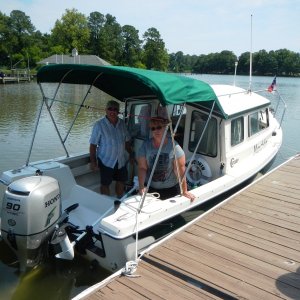 MUNCHKIN finishing up the cruise & heading to the boat ramp