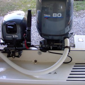 Engine control cable cover. Protection from two big dogs claws.