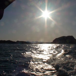Looking back at Cape Ommaney from the Gulf of Alaska side