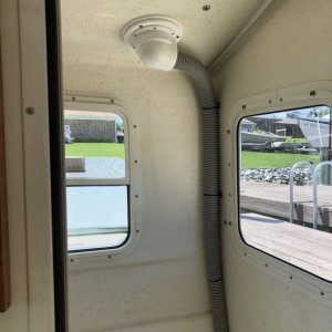 New overhead fitting and custom mounting with Starboard plastic